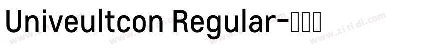 Univeultcon Regular字体转换